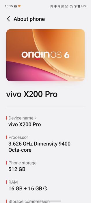 Vivo x200 Pro Global version