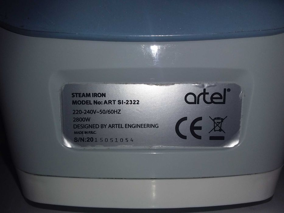 Утюг Artel ART-SI-2322 Работает Лампочка Горит НО НЕ Нагревается
