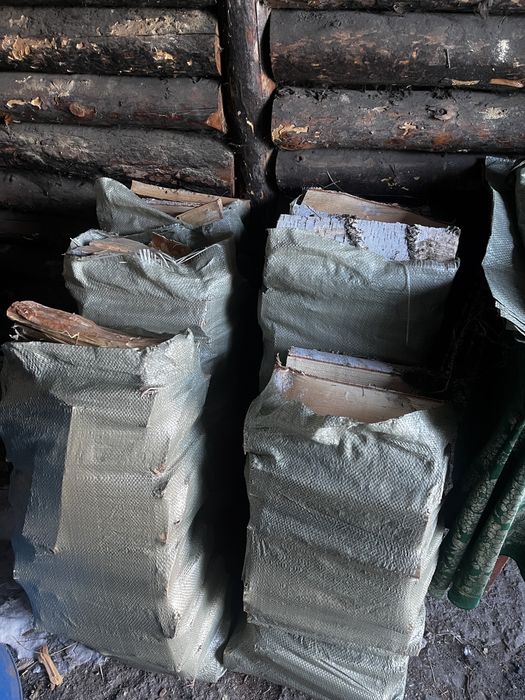 Дрова в мешках, заказывайте