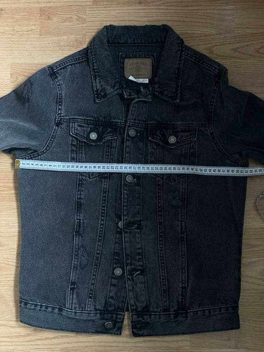 Geaca jeans distressed