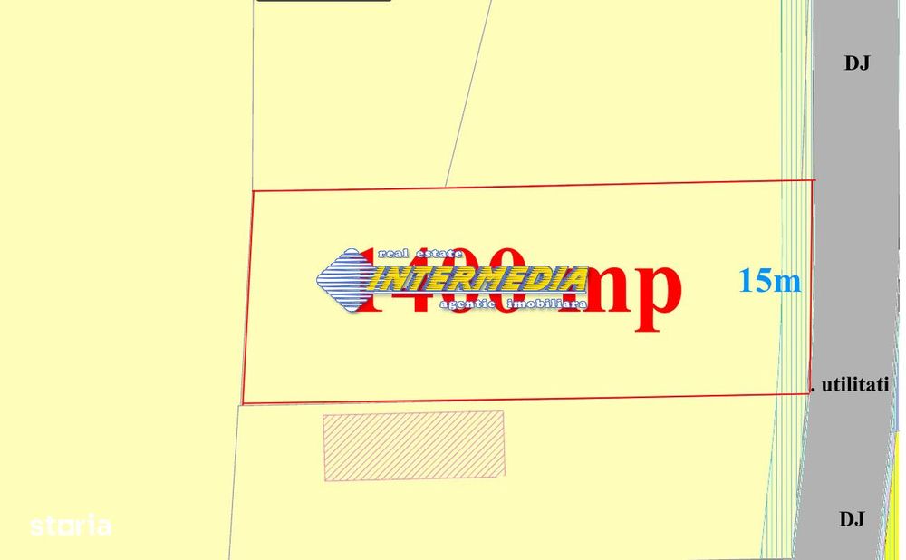 Urgent! Teren intravilan 1400mp in Galda de Jos cu utilitati