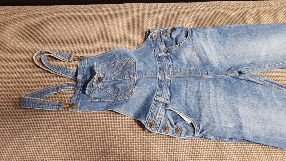 Джинсовые комбинезон  Mango kids + стильная джинсовка