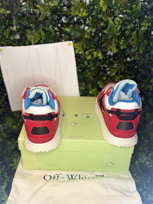 Adidasi/Sneakers Off-White SPONGE red white black  | dustbag | MM2