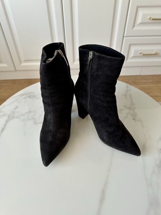 Botine Anna Cori din piele intoarsa - 37 - 10 cm