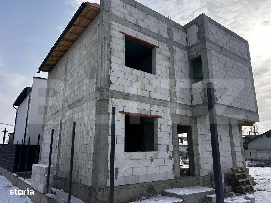 Casa la rosu, P+E, 120 mpu, teren 350 mp, zona Albesti