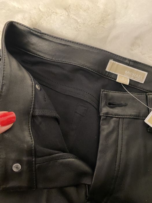 Pantaloni piele Michael Kors