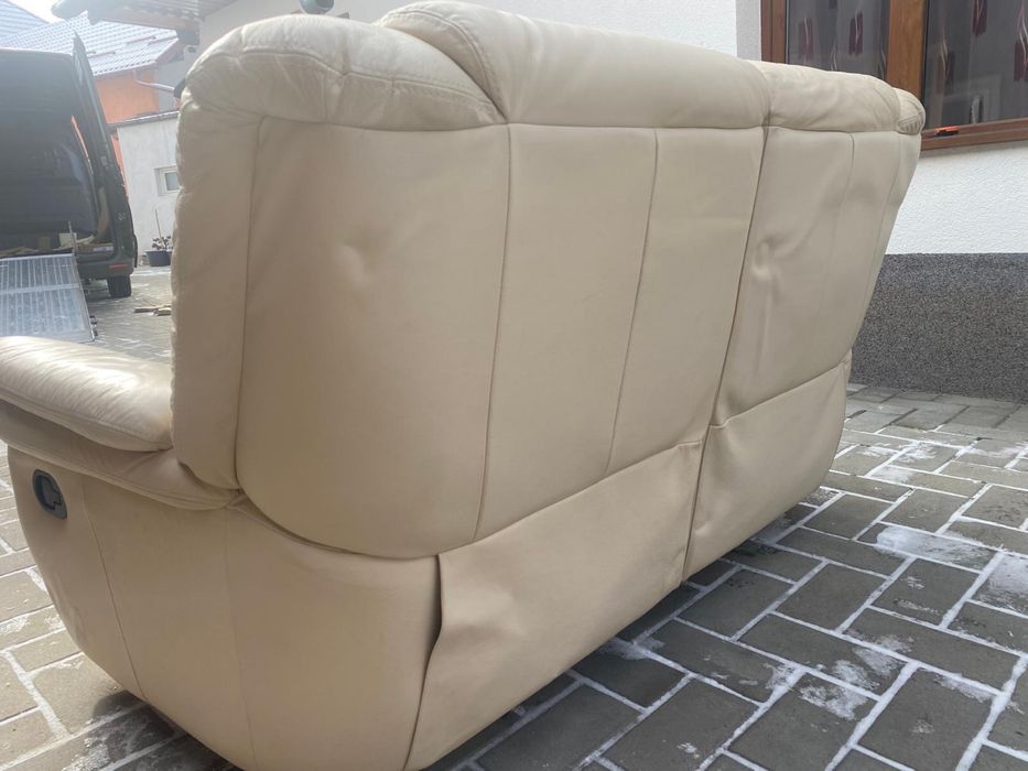 Canapea relax din piele naturala stare excelenta