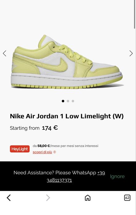 Nike Air Jordan 1 Low (38.5) 24.5см. Маратонки
