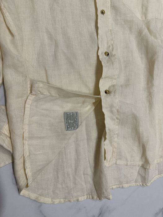 Оригинална ленена мъжка риза L размер