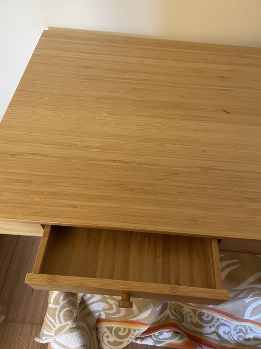 LILLÅSEN Birou, bambus, 102x49 cm ikea