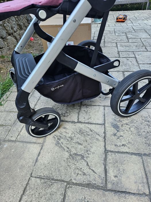 Cybex Balios S Lux детска количка розов цвят magnolia pink