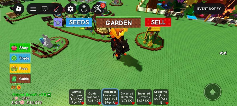 Питомцы в Grow a garden