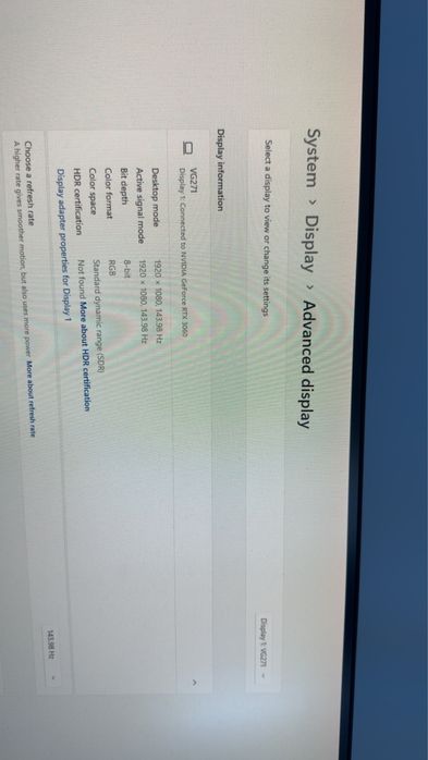 Vand monitor acer nitro vg271 144hz