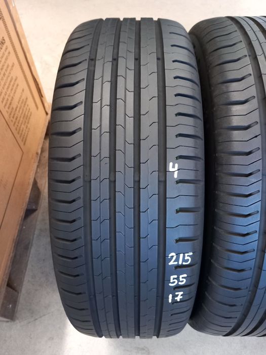 215/55/17 94V 4бр.CONTINENTAL ContiEcoContact 5 Неразличими от НОВИ