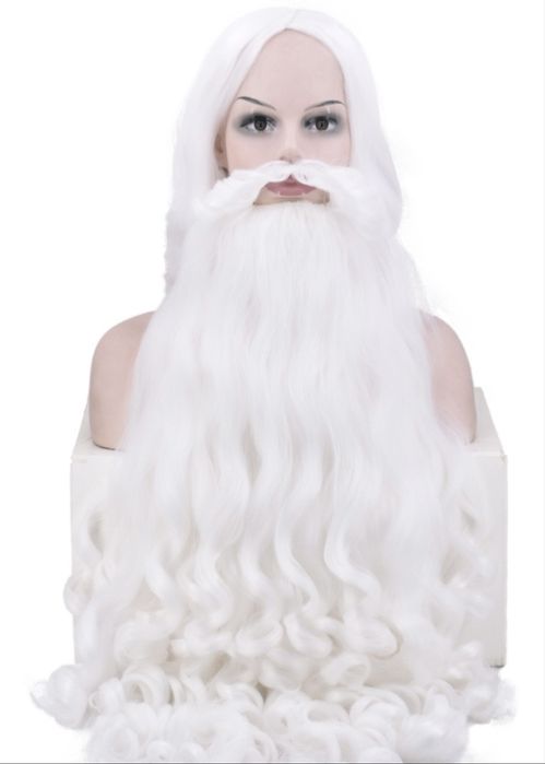 Борода + Парик Деда Мороза 60см