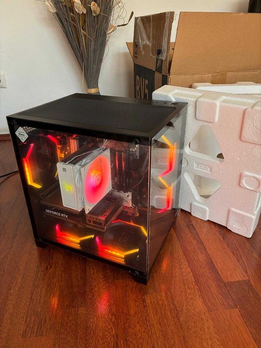 PC Gaming Ryzen 5 5600, ASUS A520M pro4, MSI rtx 5060, 16GB DDR4, SSD 500GB - NOU Sigilat