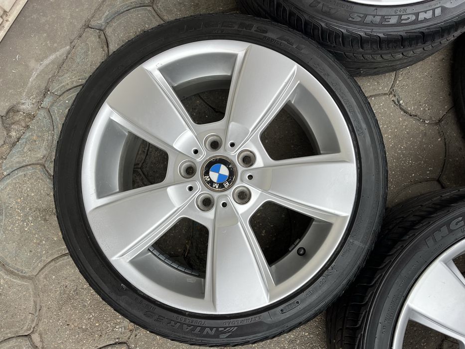 Jante aliaj 5x120mm, anvelope vara 225/40 R18, BMW E46 E90 E91 E81 E87