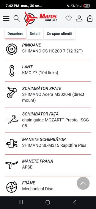 Vând bicicleta Kellys dirt bike