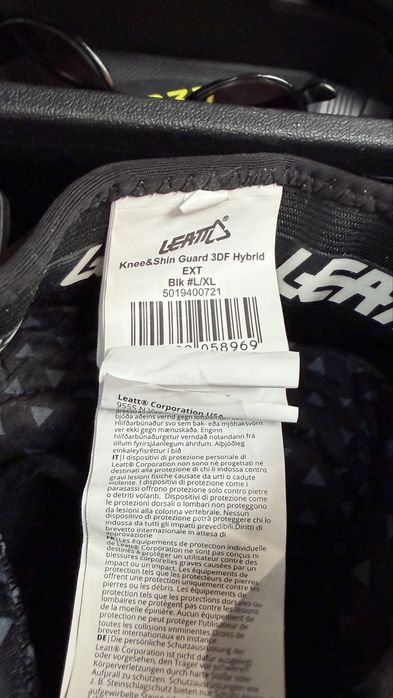 Protectii genunchi moto Leatt 3DF Hybrid EXT L/XL