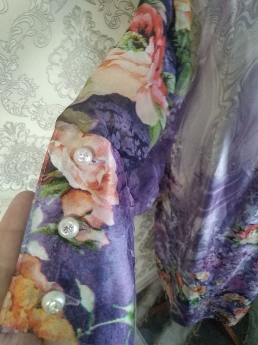 Платье атлас шифон