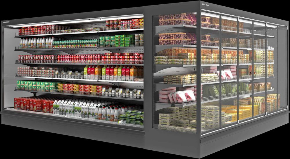 Полки, витрины, горки, холодильные витрины и шкафы