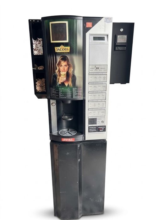 Automat cafea Jacobs Professional (JDE) – complet echipat cu cititor bancnote și stand