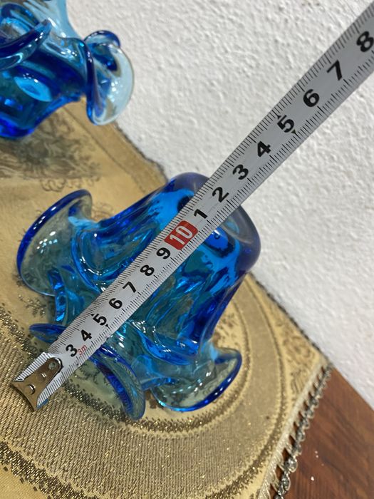 Италианска бонбониера - захарница от духано стъкло мурано