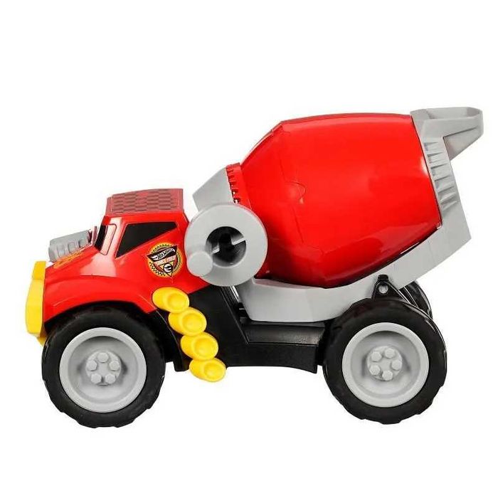 Детски бетоновоз Hot Wheels, червен