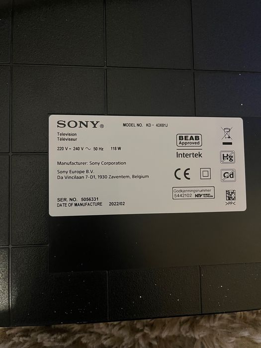 Sony Bravia KD-43x81J