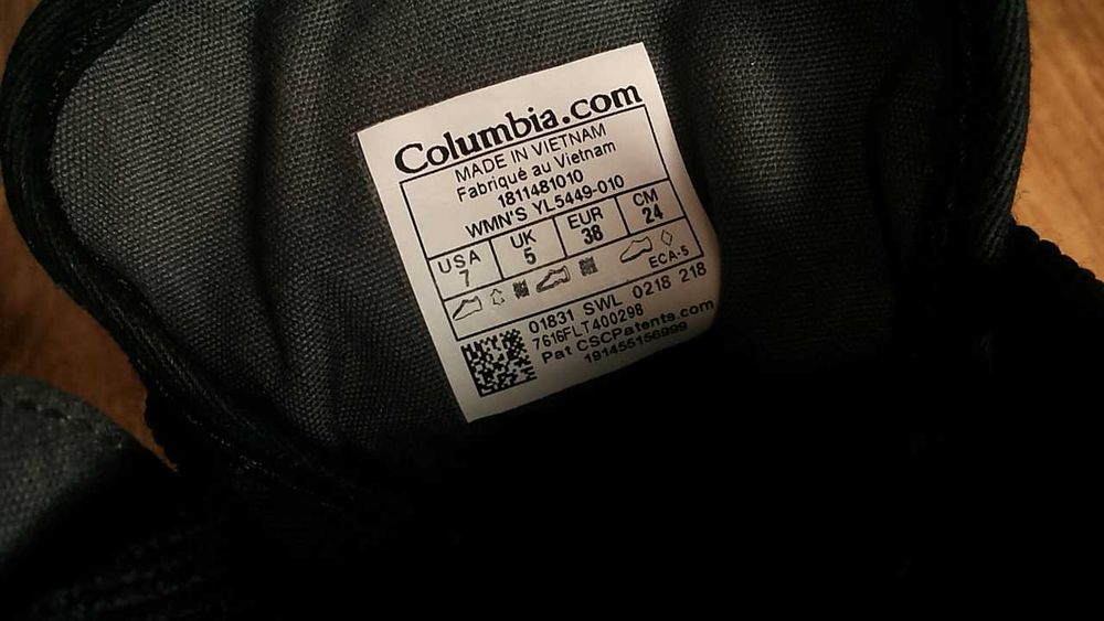 Columbia OutDry WATEPROOF Vibram за туризъм размер EUR 38 / UK 5 дамски летни водонепромокаеми - 119