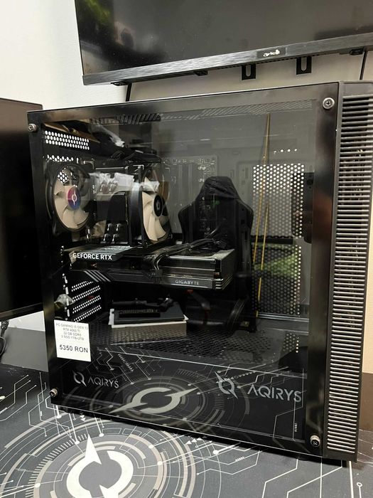 PC Gaming + Monitor TCL 2K / RTX 4060 Ti / i5-13500 / 32GB DDR5 / 2 SSD 1TB+ 2TB  * Krom Amanet Margeanului *