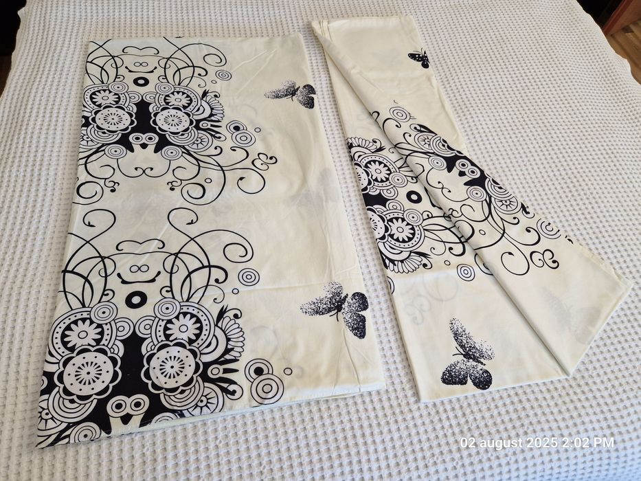 Lenjerie pat 220 x 240 doua persoane, 6 piese