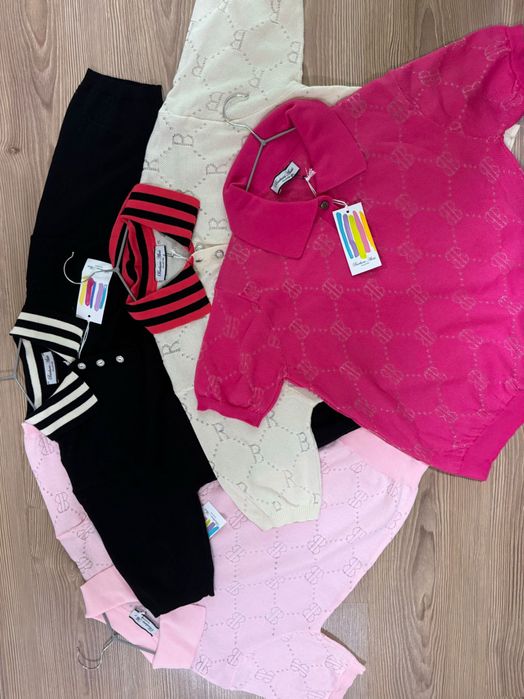 Тениска с яка поло риза блуза Италия Barbara Alvisi S/M (Zara, guess)