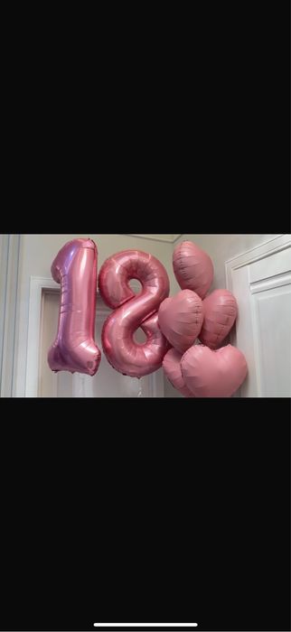 шары 18 и сердечки