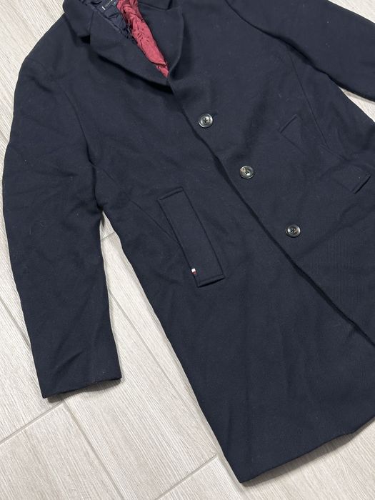 Мъжко вълнено палто Tommy Hilfiger - размер L, много добро състояние