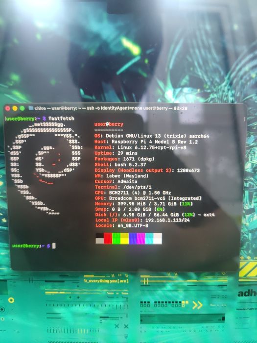 Raspberry Pi 4B 4GB ОЗУ 64GB памяти