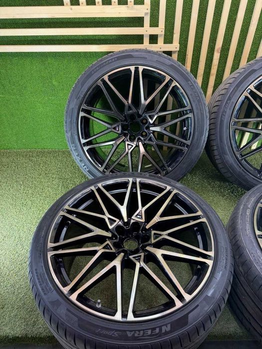 Set jante + cauciucuri BMW X5M F95 X6M F96 R21 fata R22 spate DOT 2025