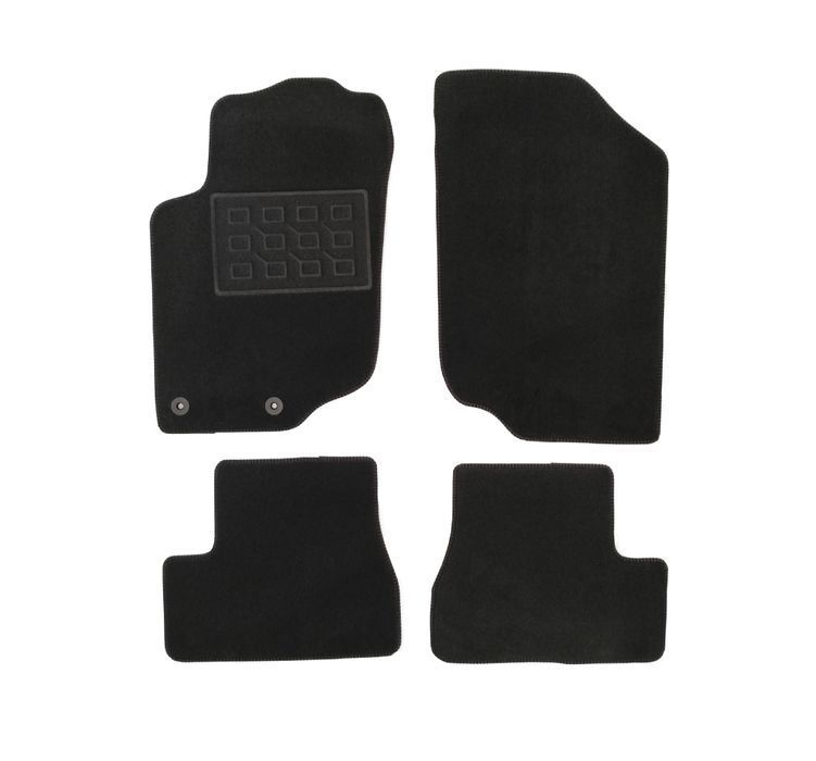 Covorase mocheta Peugeot 207cc 2006-prezent, Negre, set de 4 Buc