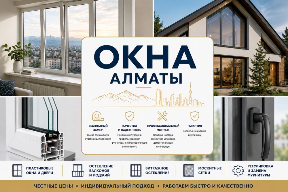 Пластиковые окна алматы