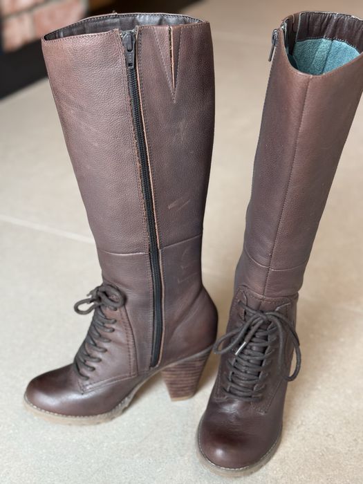 Cizme maro piele Hush Puppies 35