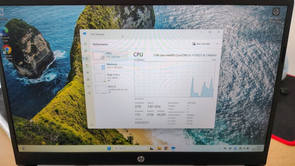 HP 250 G8  i5 1135G7 8 GB DDR4 250 GB SSD NVME Windows 11 Pro OEM