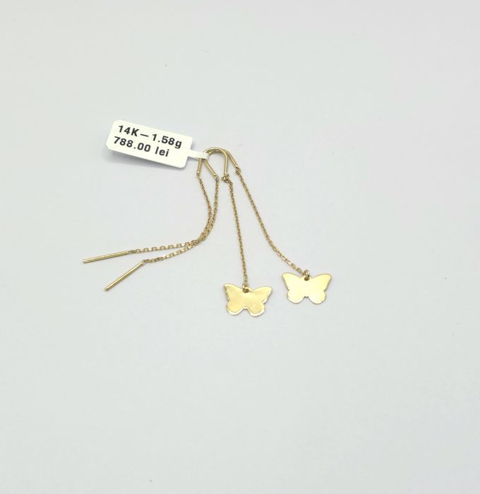 Bijuteria Royal cercei din aur 14k 1.58 gr