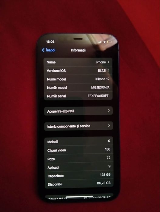 Vand iphone 12, 128 GB