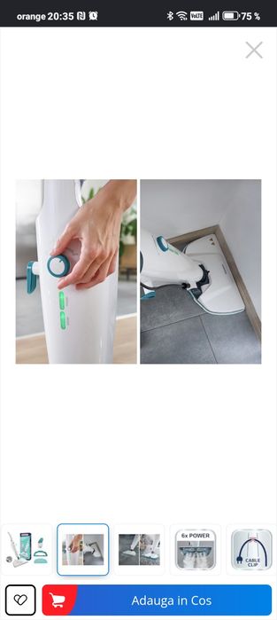 Vând Aparat de curățat cu abur,, Clean Tenso