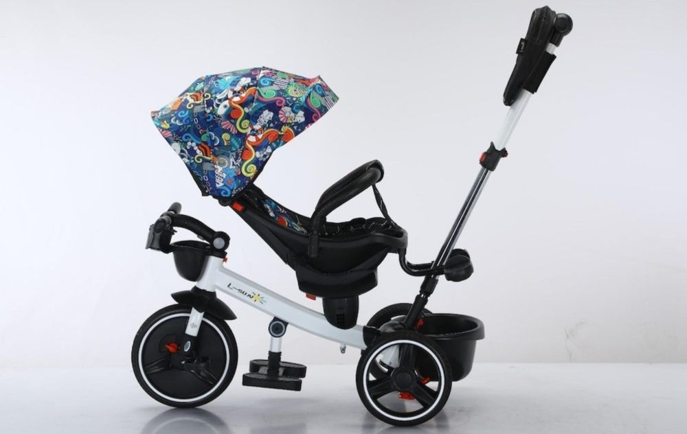 Tricicleta Multifunctionala pentru Copii, Scaun Reversibil, Multicolor