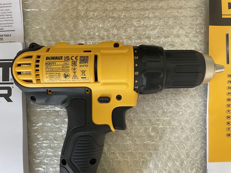 DeWALT Filetanta DCD 771 XR. Cu Valiza de Transport, Original, Nou !