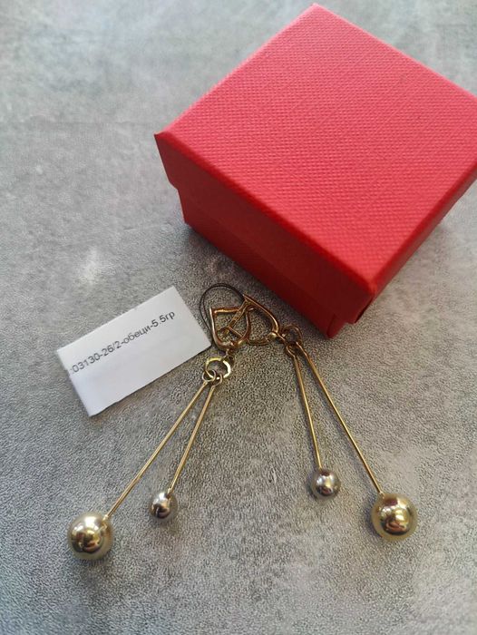 Златни обеци 5.5гр 14к