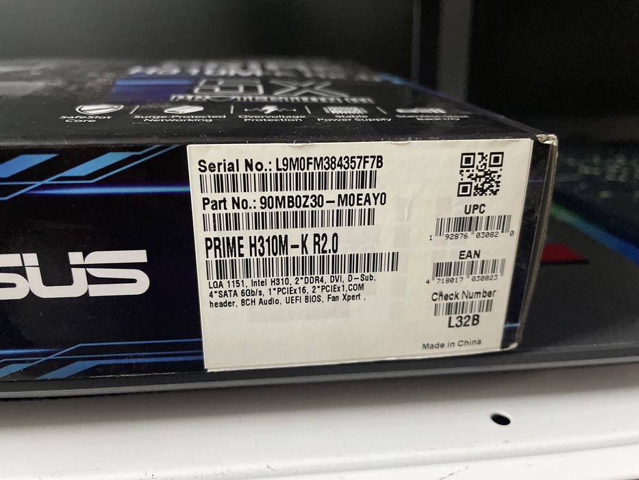 плата Asus H310M-K, s1151 v2