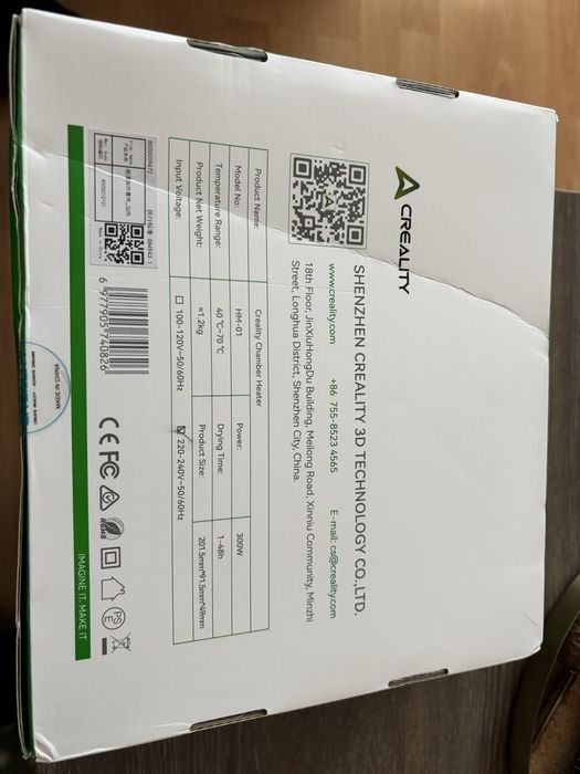 Creality chamber heater for 3d printer