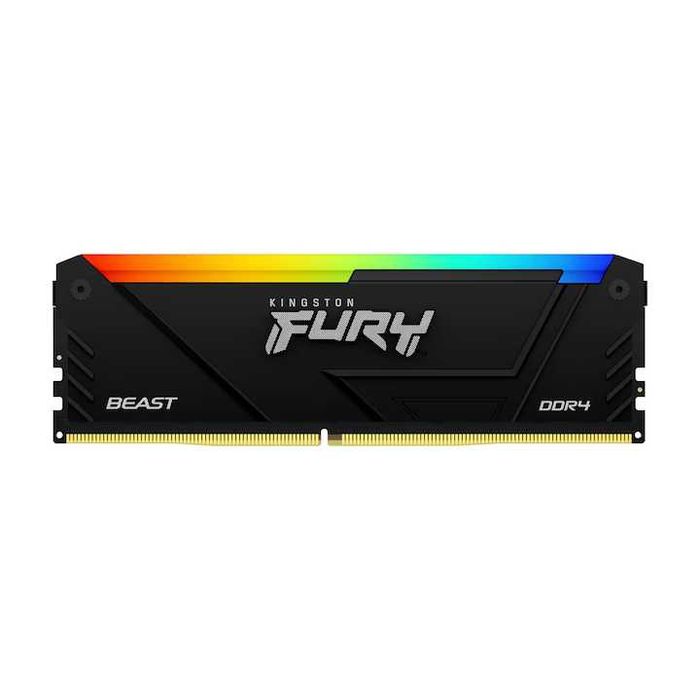 Memorie RAM 16GB Kingston FURY Beast Black RGB DDR4 3200MHz CL16 KF432C16BB2A/16 KF432C16BB2A-16